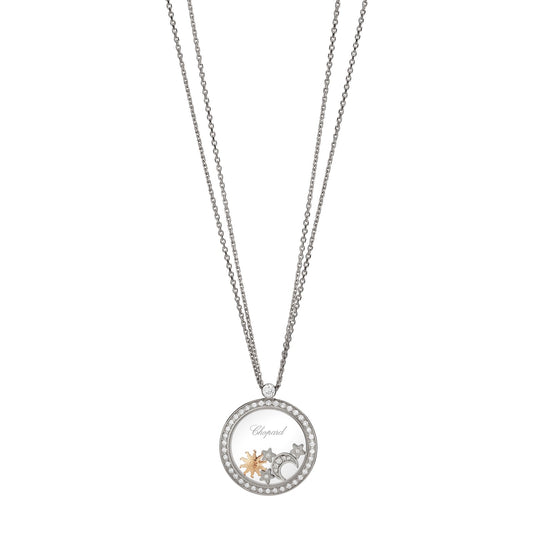 Chopard Happy Diamonds pendant in 18k ethical white gold with diamonds