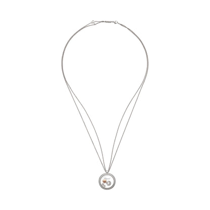 Chopard Happy Diamonds pendant in 18k ethical white gold with diamonds, view 3