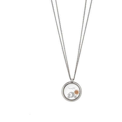 Chopard Happy Diamonds pendant in 18k ethical white gold with diamonds, view 4