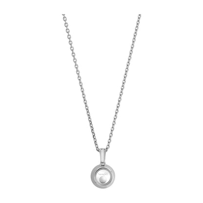 Chopard Happy Diamonds pendant in 18k ethical white gold with moving diamonds, view 4