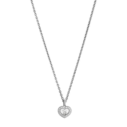 Chopard Happy Diamonds pendant in 18k ethical white gold with moving diamonds