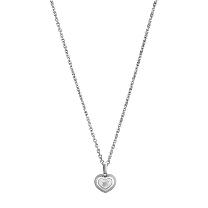 Chopard Happy Diamonds pendant in 18k ethical white gold with moving diamonds, view 4