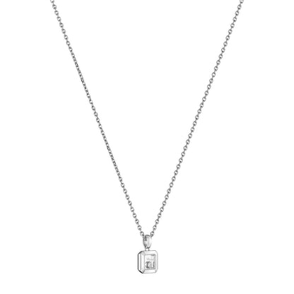Chopard Happy Diamonds pendant in 18k ethical white gold with moving diamonds, view 2