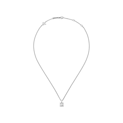 Chopard Happy Diamonds pendant in 18k ethical white gold with moving diamonds, view 3