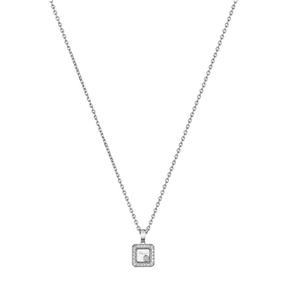 Chopard Happy Diamonds pendant in 18k ethical white gold with moving diamonds
