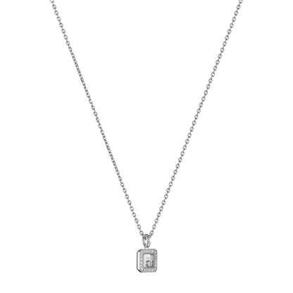 Chopard Happy Diamonds pendant in 18k ethical white gold with moving diamonds, view 2