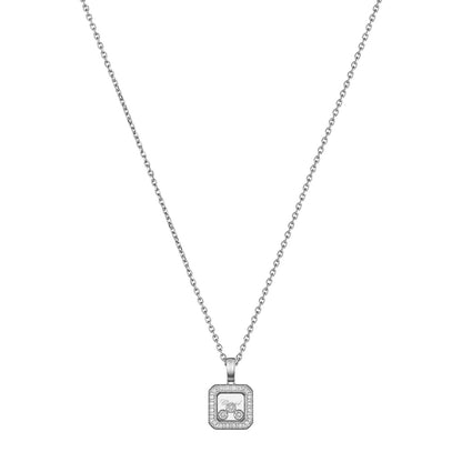 Chopard Happy Diamonds pendant in 18k ethical white gold with moving diamonds