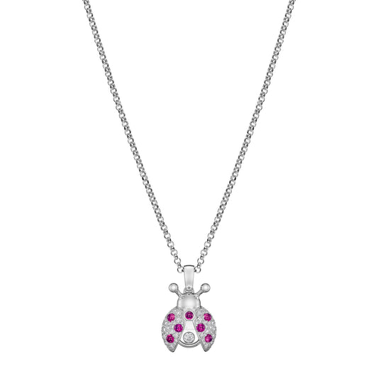 Chopard Happy Diamonds pendant in 18k ethical white gold with moving diamonds