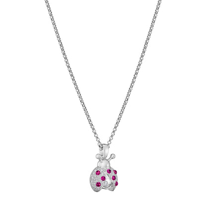 Chopard Happy Diamonds pendant in 18k ethical white gold with moving diamonds, view 2