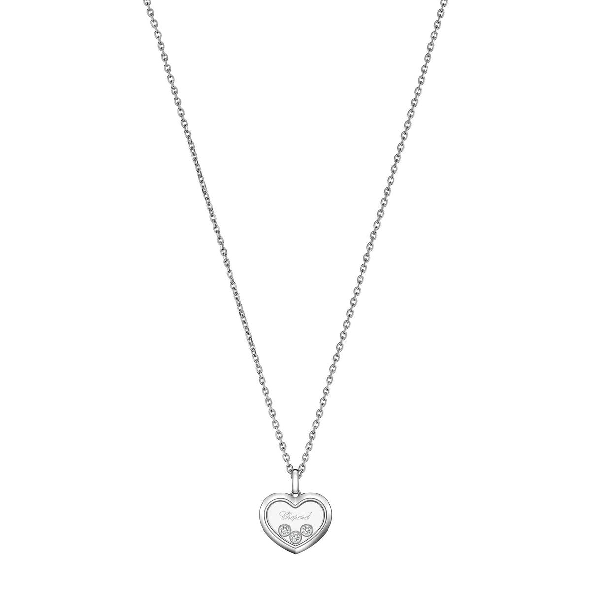 Chopard Happy Diamonds pendant in 18k ethical white gold with diamonds