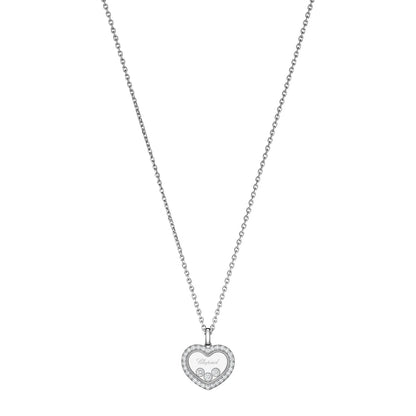 Chopard Happy Diamonds pendant in 18k ethical white gold with diamonds