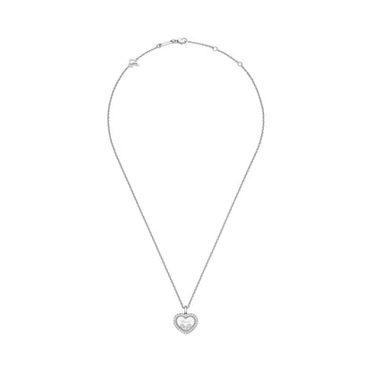Chopard Happy Diamonds pendant in 18k ethical white gold with diamonds, view 3