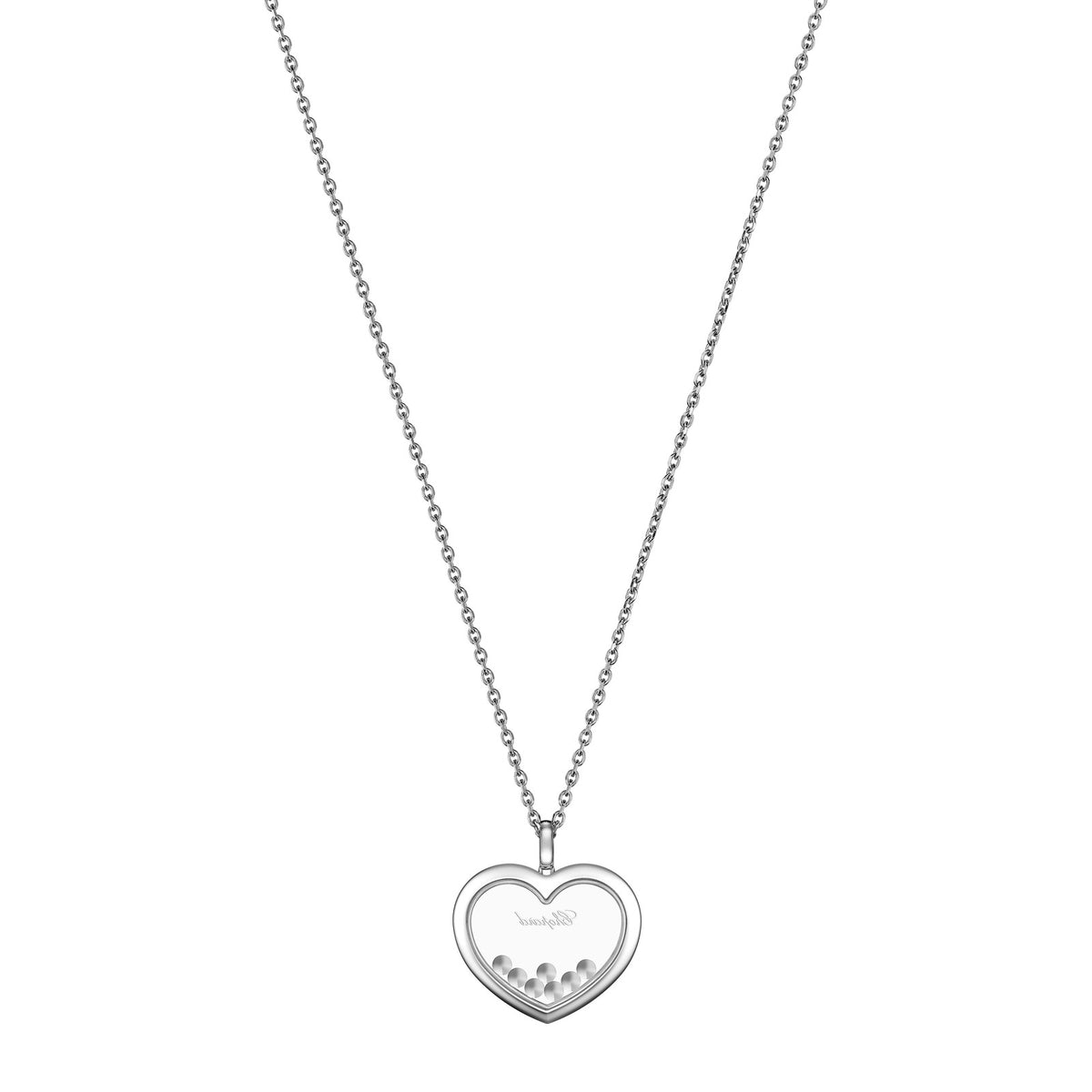 Chopard Happy Diamonds pendant in 18k ethical white gold, view 4