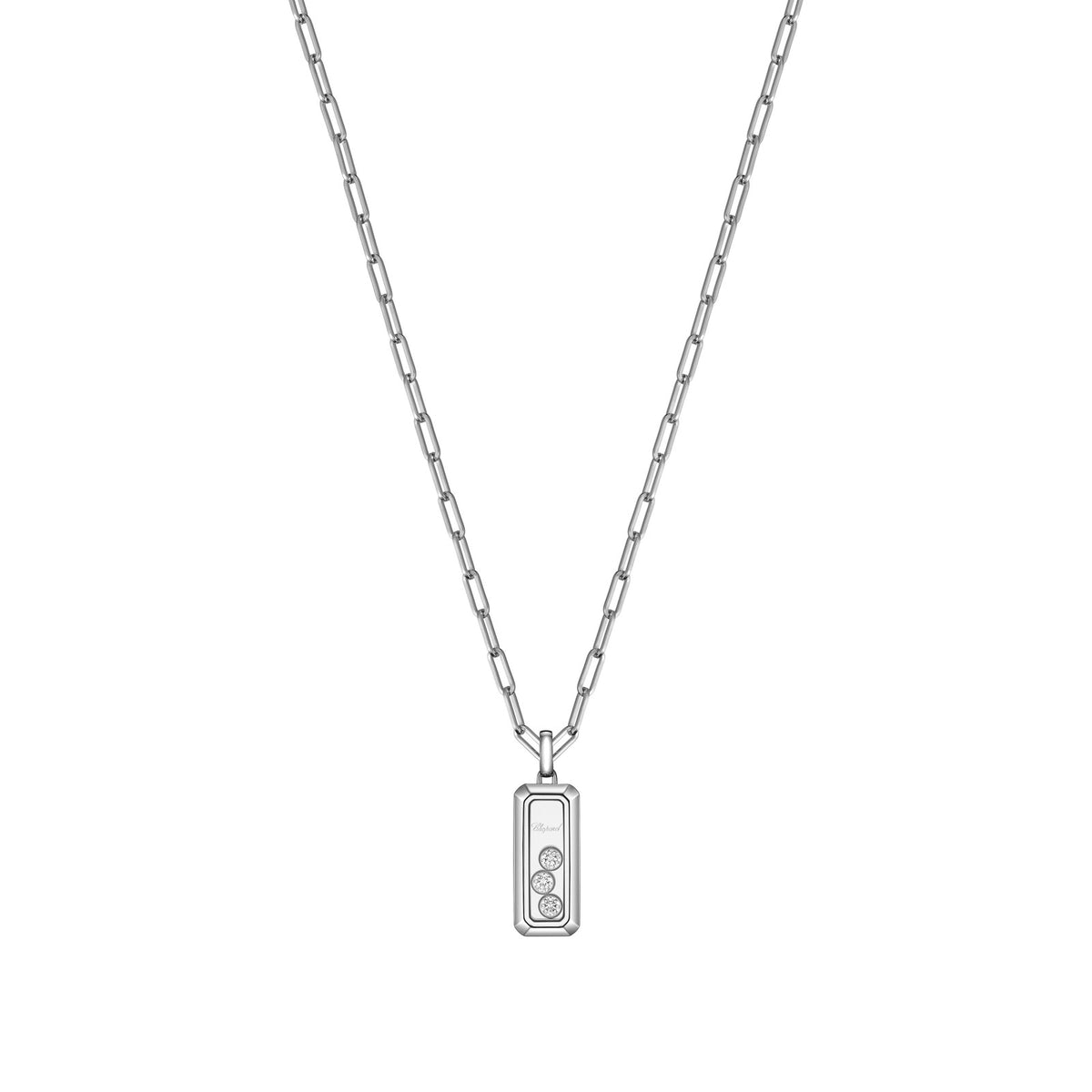 Chopard Happy Diamonds pendant in 18k ethical white gold with diamonds