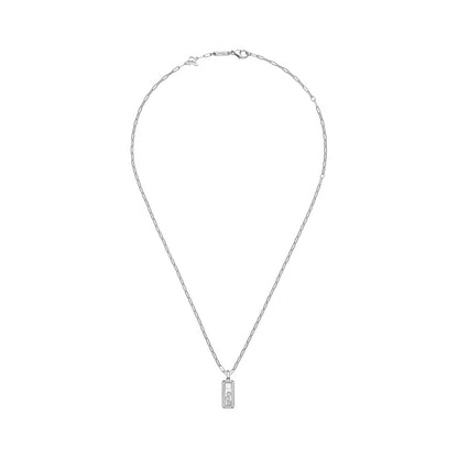 Chopard Happy Diamonds pendant in 18k ethical white gold with diamonds, view 3