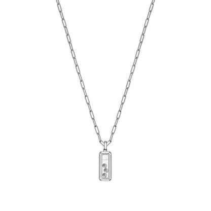 Chopard Happy Diamonds pendant in 18k ethical white gold with diamonds, view 4