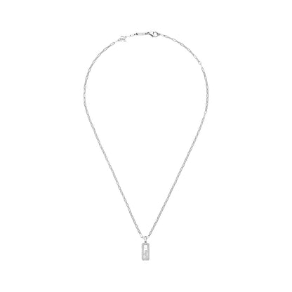 Chopard Happy Diamonds pendant in 18k ethical white gold with diamonds, view 3