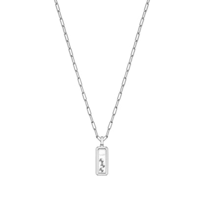 Chopard Happy Diamonds pendant in 18k ethical white gold with diamonds, view 4