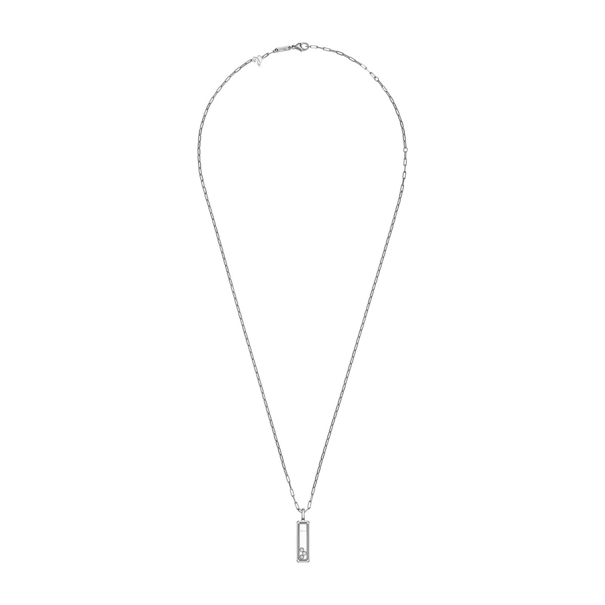 Chopard Happy Diamonds pendant in 18k ethical white gold, view 3