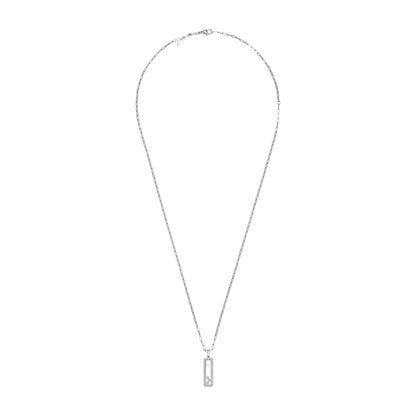 Chopard Happy Diamonds pendant in 18k ethical white gold with diamonds, view 3