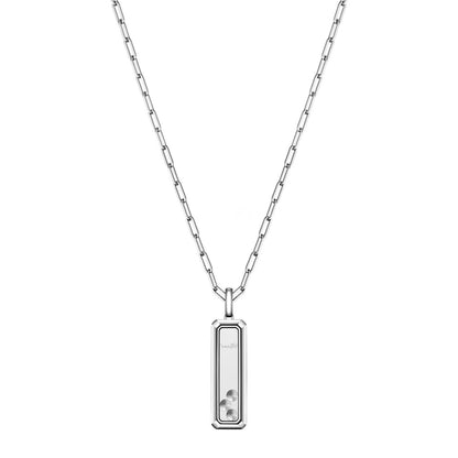 Chopard Happy Diamonds pendant in 18k ethical white gold with diamonds, view 4