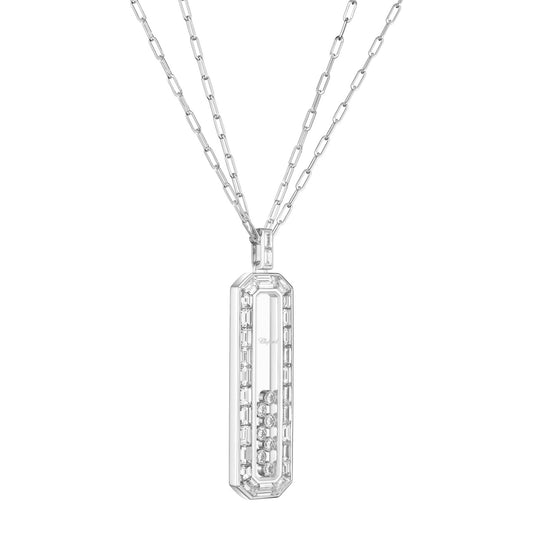 Chopard Happy Diamonds pendant in 18k ethical white gold, view 2