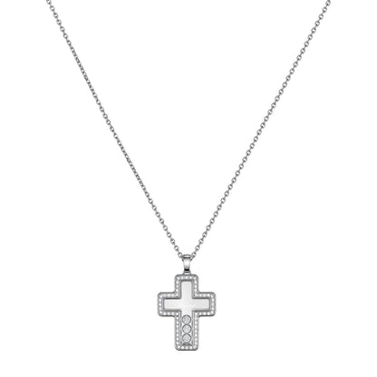 Chopard Happy Diamonds pendant in 18k ethical white gold with moving diamonds