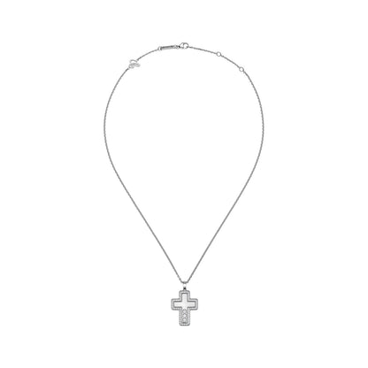 Chopard Happy Diamonds pendant in 18k ethical white gold with moving diamonds, view 3