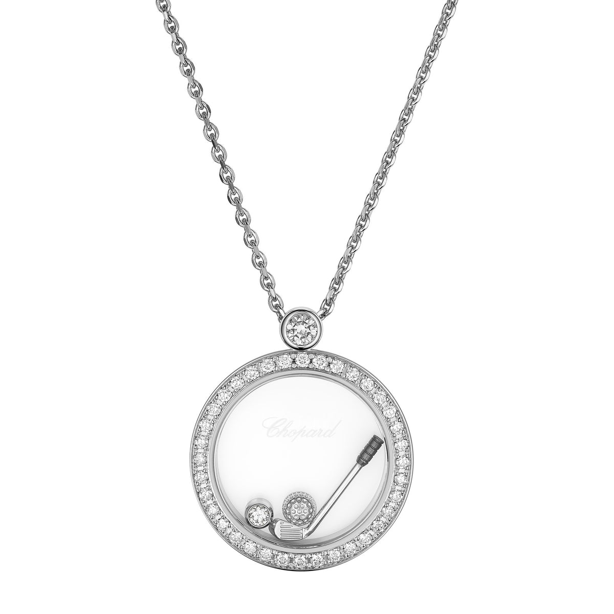 Chopard Happy Diamonds pendant in 18k ethical white gold
