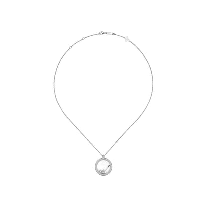 Chopard Happy Diamonds pendant in 18k ethical white gold, view 3