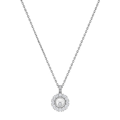 Chopard Happy Diamonds pendant in 18k ethical white gold with moving diamonds