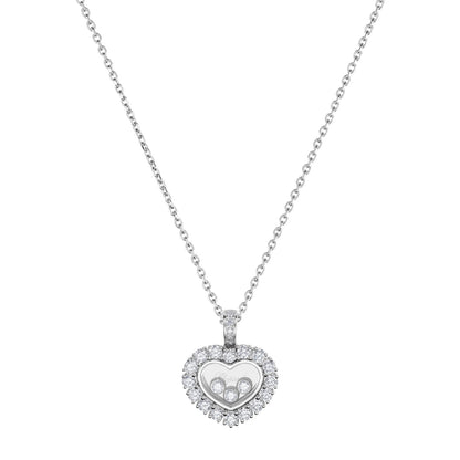 Chopard Happy Diamonds pendant in 18k ethical white gold with moving diamonds