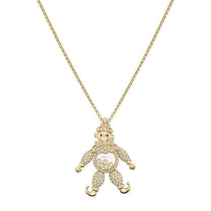 Chopard Happy Diamonds pendant in 18k ethical yellow gold with sapphires