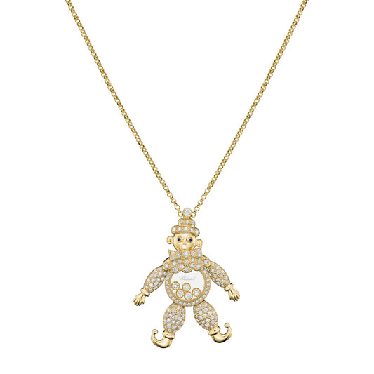 Chopard Happy Diamonds pendant in 18k ethical yellow gold with sapphires