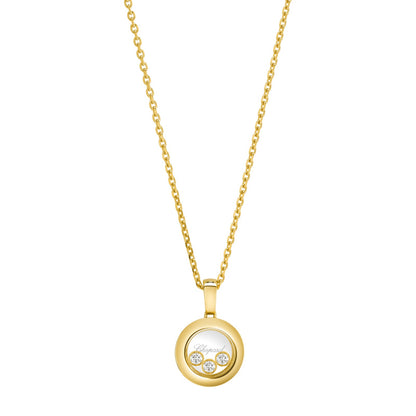 Chopard Happy Diamonds pendant in 18k ethical yellow gold with moving diamonds