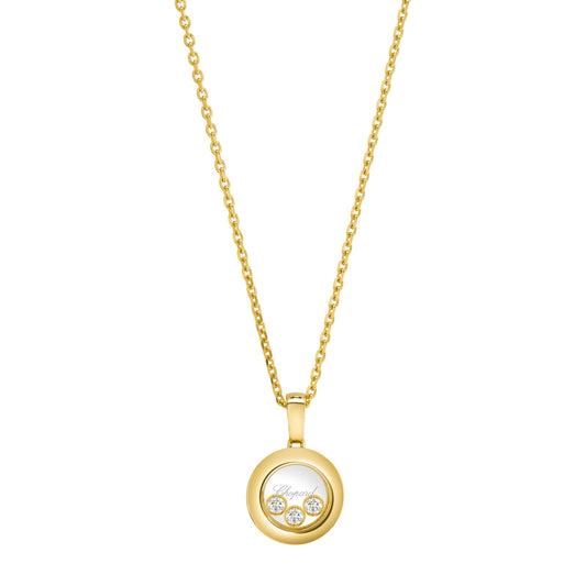 Chopard Happy Diamonds pendant in 18k ethical yellow gold with moving diamonds