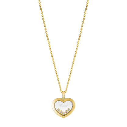 Chopard Happy Diamonds pendant in 18k ethical yellow gold with moving diamonds
