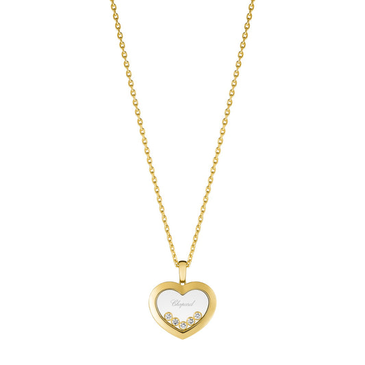 Chopard Happy Diamonds pendant in 18k ethical yellow gold with moving diamonds