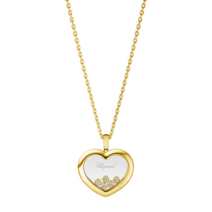 Chopard Happy Diamonds pendant in 18k ethical yellow gold with moving diamonds