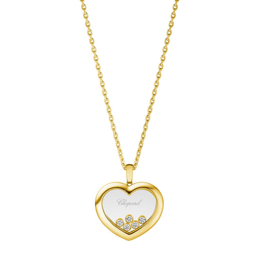 Chopard Happy Diamonds pendant in 18k ethical yellow gold with moving diamonds