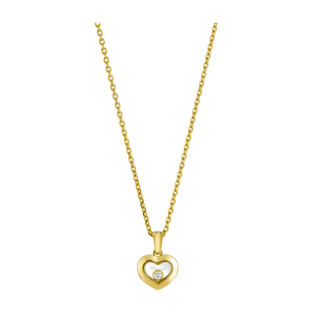 Chopard Happy Diamonds pendant in 18k ethical yellow gold with moving diamonds