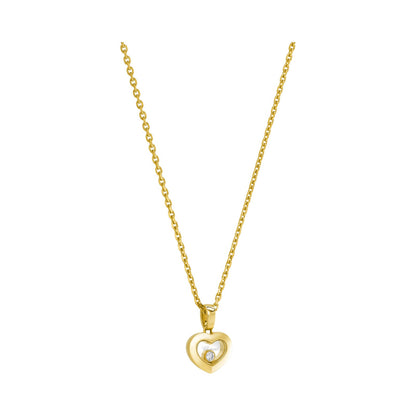 Chopard Happy Diamonds pendant in 18k ethical yellow gold with moving diamonds, view 2