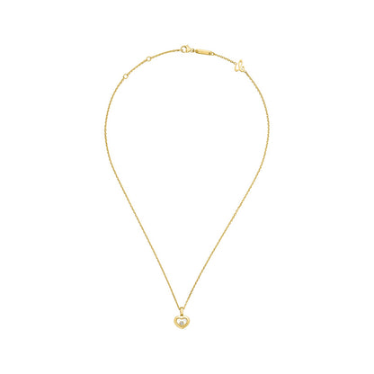 Chopard Happy Diamonds pendant in 18k ethical yellow gold with moving diamonds, view 3