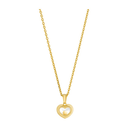 Chopard Happy Diamonds pendant in 18k ethical yellow gold with moving diamonds, view 4