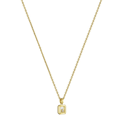 Chopard Happy Diamonds pendant in 18k ethical yellow gold with moving diamonds, view 2