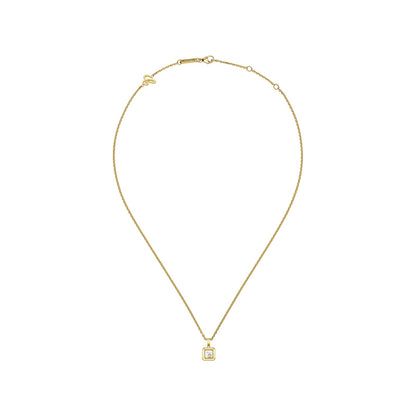 Chopard Happy Diamonds pendant in 18k ethical yellow gold with moving diamonds, view 3