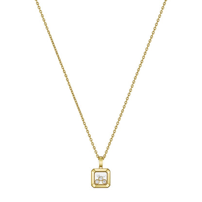 Chopard Happy Diamonds pendant in 18k ethical yellow gold with moving diamonds