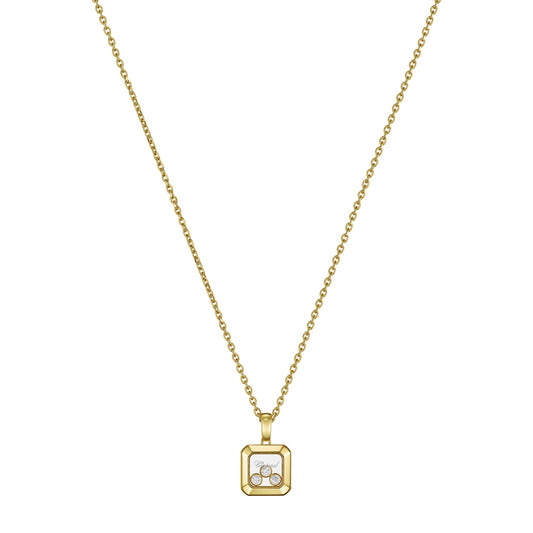Chopard Happy Diamonds pendant in 18k ethical yellow gold with moving diamonds