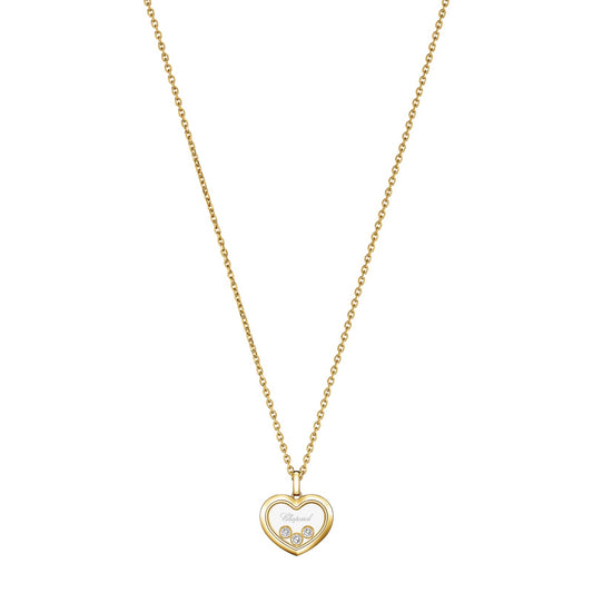 Chopard Happy Diamonds pendant in 18k ethical yellow gold with diamonds