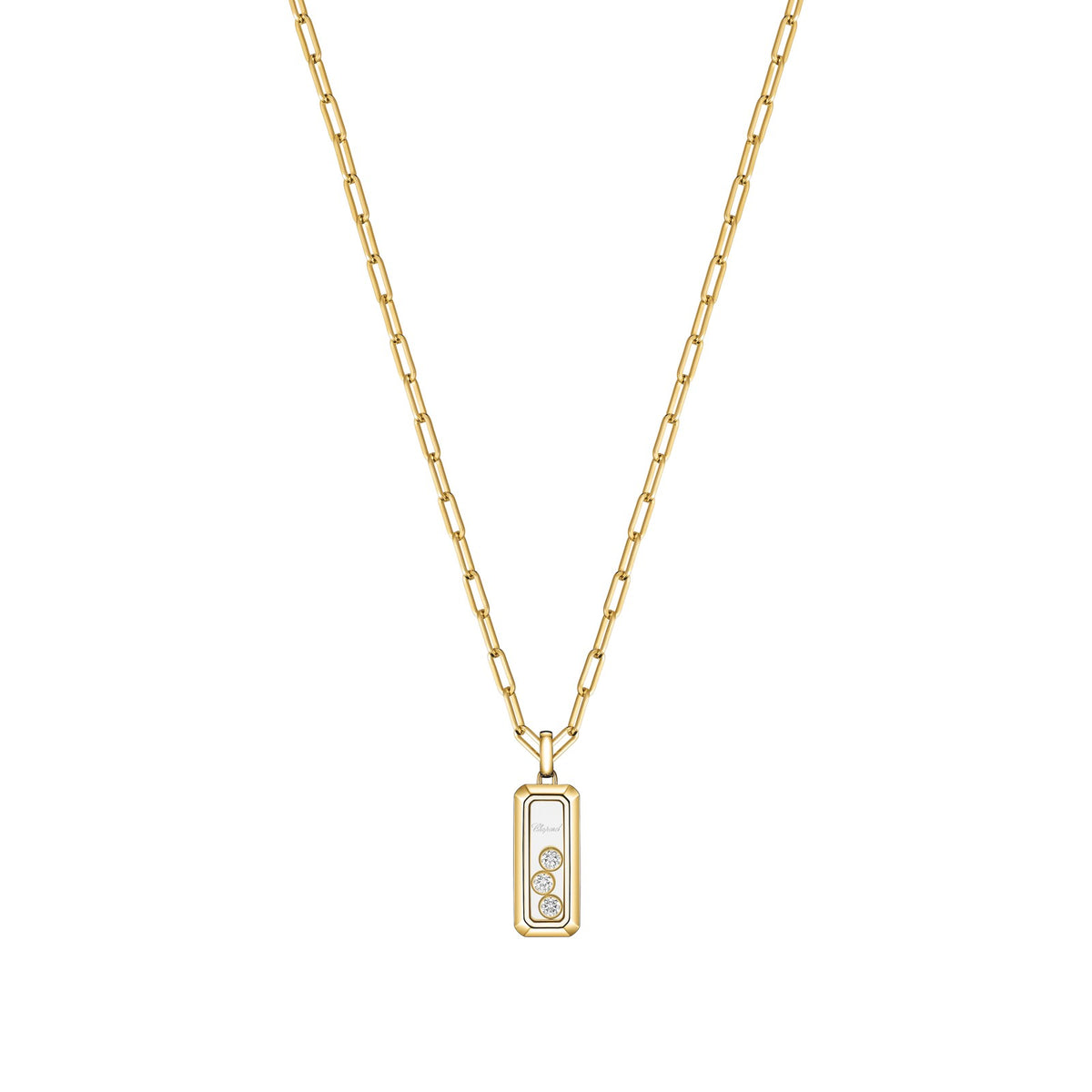 Chopard Happy Diamonds pendant in 18k ethical yellow gold with diamonds